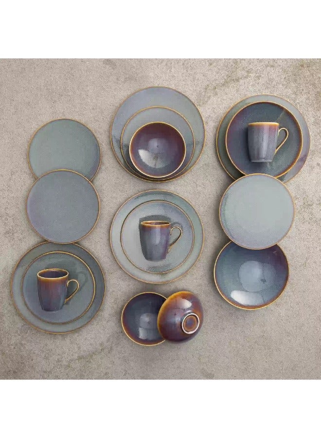 Rosa By Fathy Mahmoud Porcalin Dinner Set 30 Piece -Rosa FM -azour model - Image 2